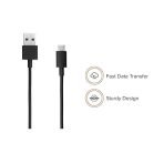 Mi Type B/Micro USB 120cm fast Charging cable | 480mbps support |Suitable for all Smart phones, tablet and accessories with type B input, Black