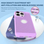 Slim Fit Ultra Thin Full PC Wireless Charging Net Mesh Magnetic Phone Case For iPhone