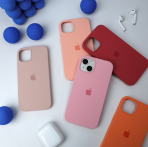 Solid Colors Silicone iPhone 15 14 13 12 11 Pro Max case iPhone 13 12 mini case iPhone XS Max Protective Cases iPhone XR 14 Plus Case