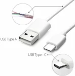 USB Type C Cable 2 A 1 m 44W Cellular Phones Fast Flash Charger 2.0 Fast Charging Type C Usb Charge Cable Compatible With Vivo V19 V20 Se V20 Pro V21 5G X50 X50 Pro X60 X60 Pro Y53S Y73 (Compatible with All Android Type-C Smartphones, White, One Cable)