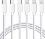 iPhone Charging Cable - 3 of Pack 6FT USB C to Lightning Cable- iPhone Charger Fast Charging Cable