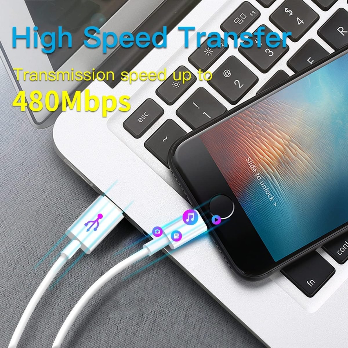 iPhone Charging Cable - 3 of Pack 6FT USB C to Lightning Cable- iPhone Charger Fast Charging Cable